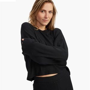 Naadam cashmere blend knit top, medium